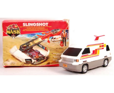 An original vintage 1980's Kenner made MASK action figure playset 'Slingshot' Mask RV Van / Surveillance And Sonic Jet With A