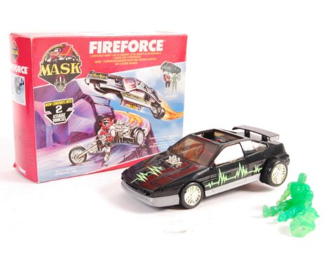 An original vintage 1980's Kenner made MASK action figure playset 'Fireforce' Mask Racy Fiero / Glider Craft And 3-Wheeled Ch