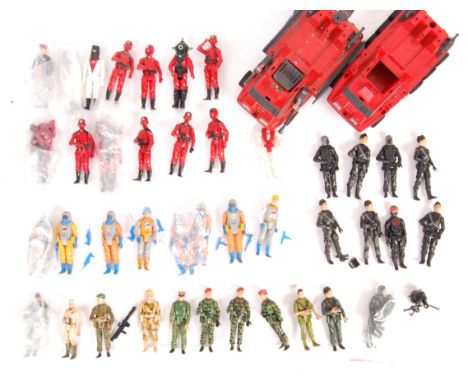 A collection of approx 40 assorted Palitoy made&nbsp;Action Man Action Force (GI JOE) scale action figures to include; Enemie