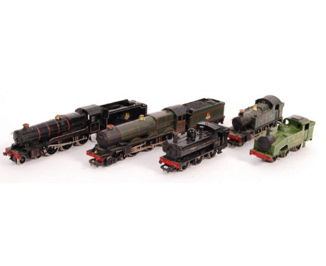 A collection of 5x vintage 00 gauge model railway trainset locomotives. All unboxed, to include: Dapol ' County Of Merioneth 