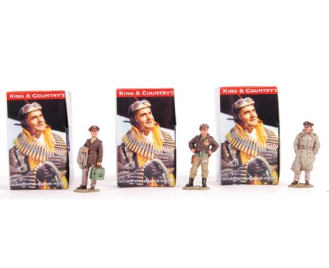 A collection of 3x King & Country made 1:30 scale model US Air Force sets to include; AF03 Captain Brett Cutler (1x figures),