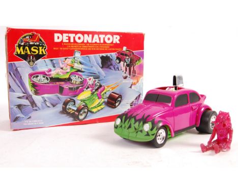 An original vintage 1980's Kenner made MASK action figure playset 'Detonator'. Appears complete with 2x Jacques Lafleur with 