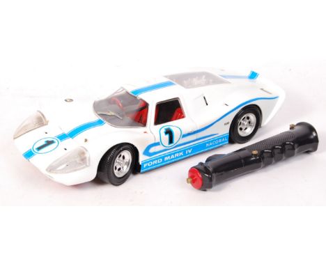 A rare vintage 1970's Nacoral large-scale radio controlled Ford Mark IV / GT40. Model appears largely mint, with controller (