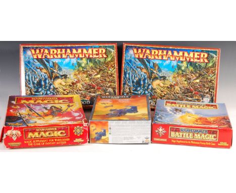 Warhammer - a collection of x5 assorted boxed Games Workshop / Citadel Warhammer boxed gaming sets. Comprising: ' Island Of B
