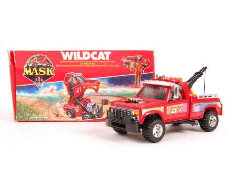 An original vintage 1980's Kenner made MASK action figure playset 'Wildcat' Mask Tow Truck / Vertical Fighting Machine With A