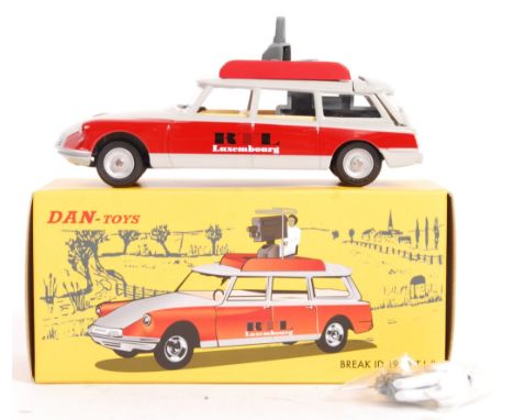 An original Dan-Toys licensed Dinky reproduction 1/43 scale diecast model Dan-055 Break ID 19 "R.T.L." Rouge T En Damier. App