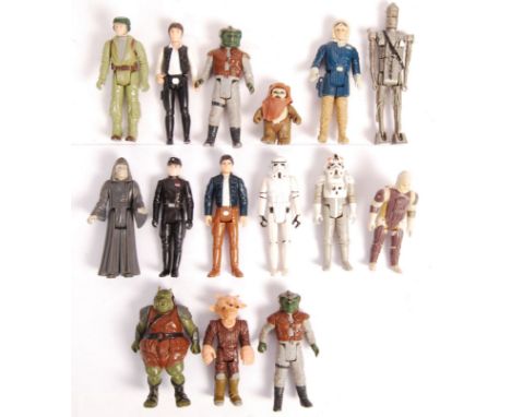 A collection of 15x variation ' No COO ' Kenner / Palitoy Star Wars action figures. All loose, and without weapons, but all w