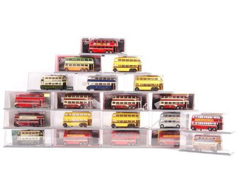 A collection of 20x assorted&nbsp; Corgi The Original Omnibus Company limited edition scale diecast model trolleybuses / tram