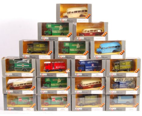 A collection of 18 original Corgi Classics boxed diecast models comprising D953/14 x3, John Julian variation, Pickfords liver