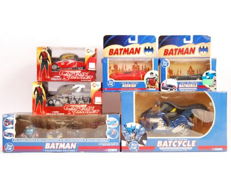 A collection of assorted boxed Corgi TV related diecast models comprising Gerry Anderson's New Captain Scarlet CC96302 Rhino,