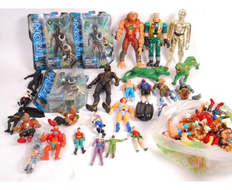 A very good collection of assorted vintage action figures - various franchises, to include; Teenage Mutant Ninja Turtles, car