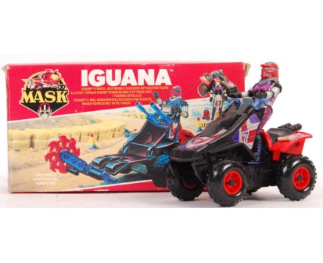 An original vintage 1980's Kenner made MASK action figure playset 'Iguana' Venom 4 Wheel Jeep / Mobile Shredder With Action F