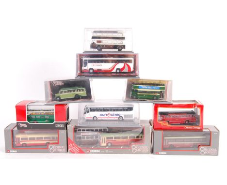 A collection of 10x original Corgi Toys made The Original Omnibus Company diecast model buses comprising: OM41908, 43313 limi