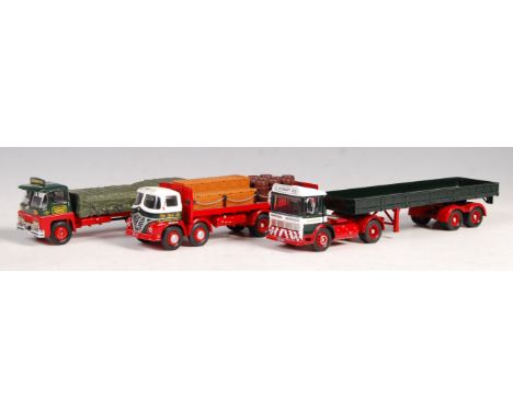 A collection of x3 rare original Corgi pre-production / prototype ' Code 3 ' Eddie Stobart haulage diecast models. The first 