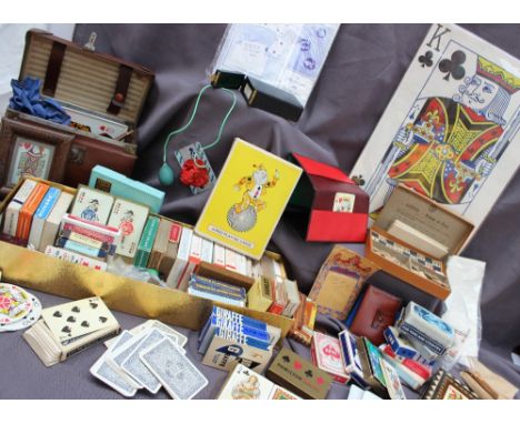 From the estate of the Cardiff Magician Barry Brian - A collection of playing cards and card tricks