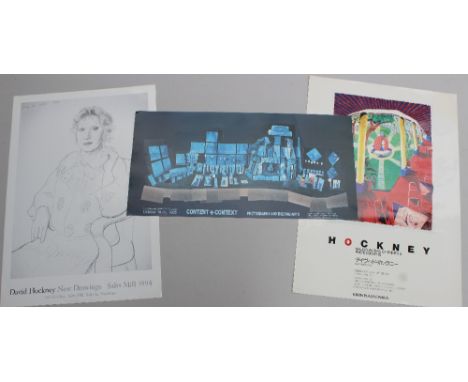 After David Hockney, (Born 1937) "Views of Hotel well" A poster for The Kirin Plaza, Osaka 102.5 x 72.5cm Together with "Walk