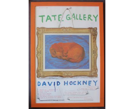 After David Hockney (Born 1937)Little Stanley SleepingA Tate Gallery posterFramed and glazed75 x 49cm