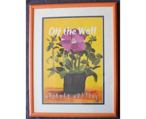 After David Hockney (Born 1937) Off the Wall Hockney Posters Signed 58.5 x 41cm