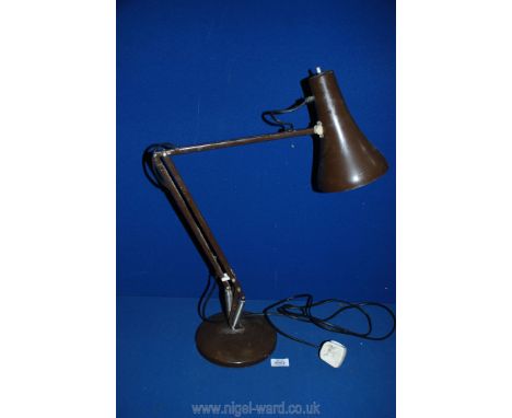 A 1930's brown angle poise Lamp.