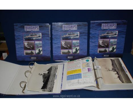 Five Atlas warship catalogues/folder.