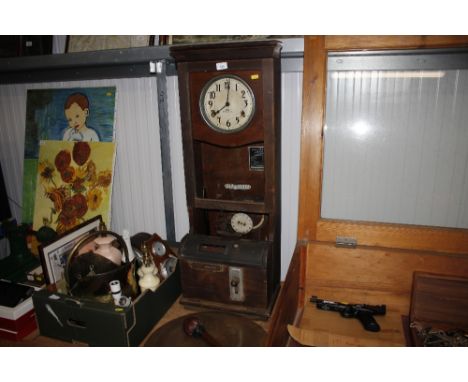 An IBM vintage clock-in clock