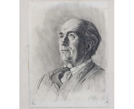 Tom Deardon (20th century)Portrait of a gentleman, head and shouldersSigned and dated 1978, pencil, 38cm by 28cm; together wi