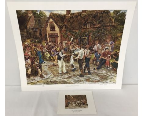 A Ltd Ed colour print by Mavis Harris "The Magpie Carnival". Numbered 100/850 and signed by artist in pencil to mount. Approx