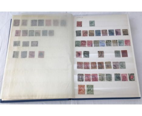 A stamp stock book of Victorian & Edwardian British Commonwealth & Territories. Together with 2 packs of loose stamps. 