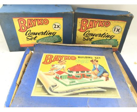 A Collection of 3 Bayko sets. Parts Missing. Ideal for spares.