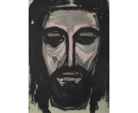 Evie Hone HRHA (1894-1955)Head of ChristLithographic print in colours, 37 x 27cm (14½ x 10¾")Condition Report:  Provenance: C