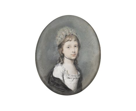 Hugh Douglas Hamilton (1740 - 1808)Portrait of Lady Caroline Spencer (1763 - 1813)Oval, pastel on paper, 23.5 x 19cm (9¼ x 7½