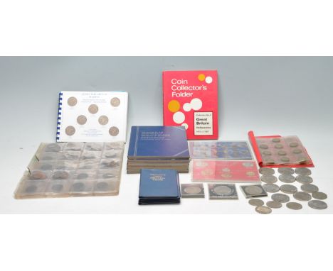A large collection of early 20th century and later British coins and coinage to include Great Britain Shillings Collection 19