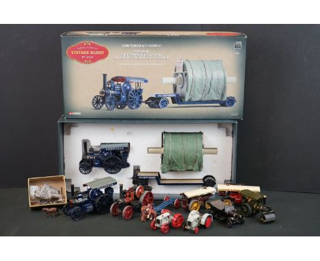 Boxed ltd edn Corgi Vintage Glory of Steam 80192 John Fowler &amp; Co B6 Pickfords diecast model set with certificate plus 9 