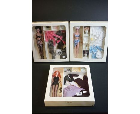 Three boxed ltd edn Mattel Barbie Fashion Model Collection Gift Set dolls to include 29654 Dusk To Dawn, B1319 Spa Getaway an