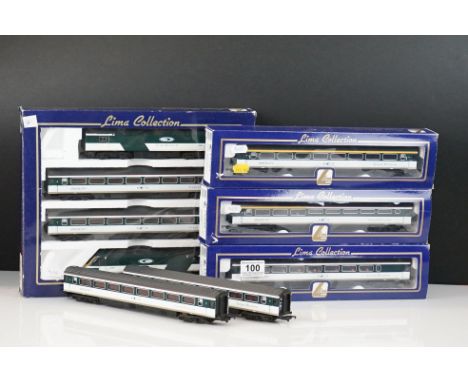 Boxed Lima Collection OO gauge 149871 Great Western train pack plus 3 x boxed Lima Collection OO gauge InterCity items of rol