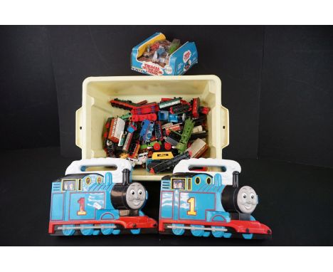 Quantity of ERTL Thomas The Tank Engine &amp; Friends diecast toys to include boxed Thomas, Henry and James, locomotives, rol