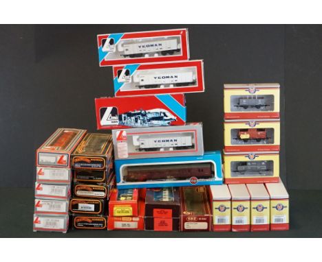 27 Boxed OO gauge items of rolling stock to include 9 x Lima, 7 x Oxford, 5 x Palitoy Mainline, 4 x Hornby (2 x Top Link) and