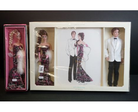 Two boxed ltd edn 45th Anniversary Mattel Barbie Fashion Model Collection dolls and sets to include  C4658 Barbie doll and Ke