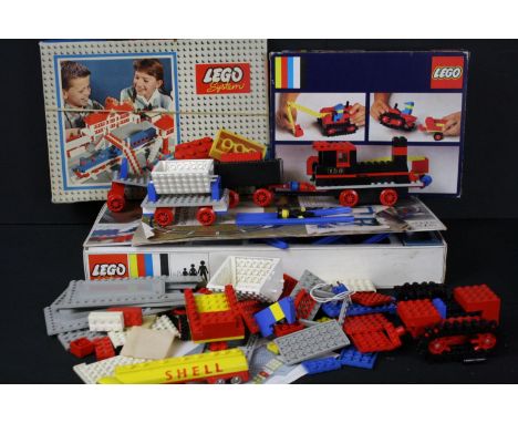 Lego - Three Lego sets to include System 120, System 700/3A &amp; C813 Tractor part built and part complete with boxes plus L