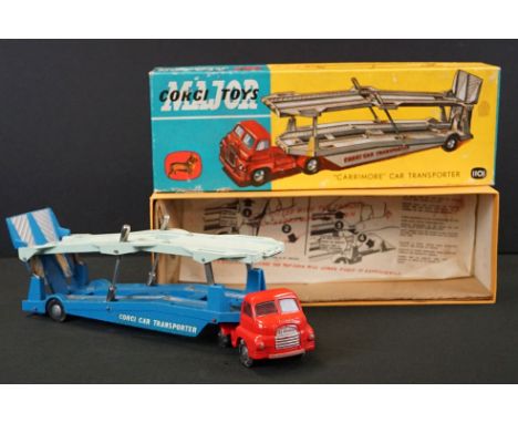 Boxed Corgi Major 1101 Carrimore Car Transporter diecast model, diecast gd with some paint chips, gd box 