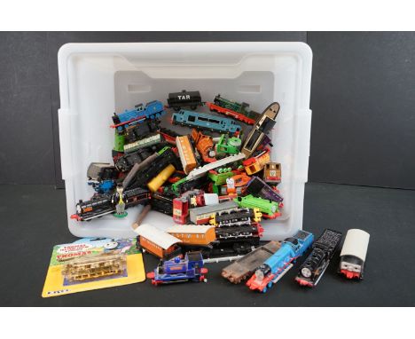 Collection of over 50 ERTL diecast &amp; plastic Thomas the Tank Engine &amp; Friends models, mainly trains and carriages, to
