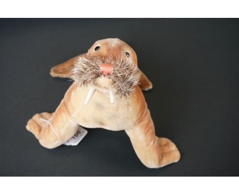 Steiff Soft Toy Walrus with metal button, 28cms high 