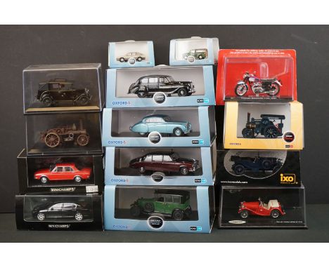 14 Boxed diecast models to include 2 x Paul's Model Art Minichamps (Audi 100 1969-75 and Bentley Continental Flying Spur), 6 