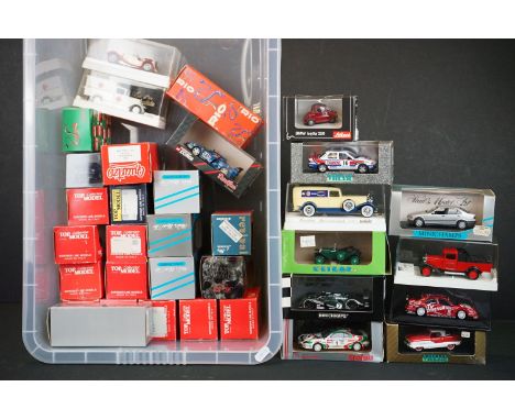 34 Boxed / cased continental diecast models to include 12 x Top Model (Italy), 6 x Minichamps, 2 x Rio, Schuco 028301 BMW Ise