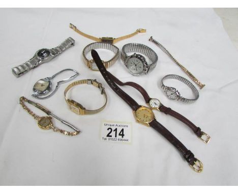 10 wrist watches including Cobolt Speechmaster, Rotary, Swiss army, Sekonda etc