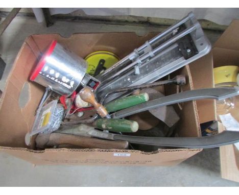 A box of various tools