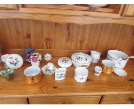 A collection of Royal Worcester, Aynsley, Minton dishes etc