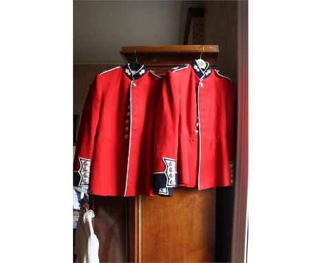 Two Grenadier guards red tunics size 38 – 40 plus 2 vintage army tunics (4)