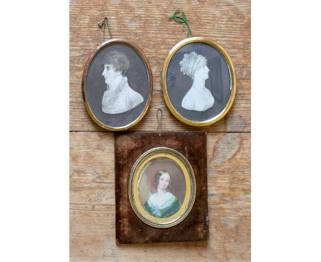 Three 19th Century oval portrait miniatures, Mrs Shadwell Boulderson, Anne -wife of William Money and James Casamajor, framed