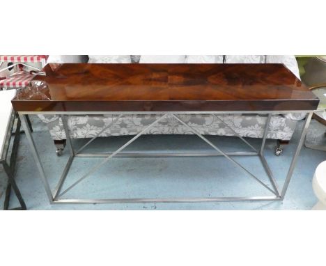 KESTERPORT CONSOLE TABLE, 150cm W x 74cm H x 50cm D American walnut. 